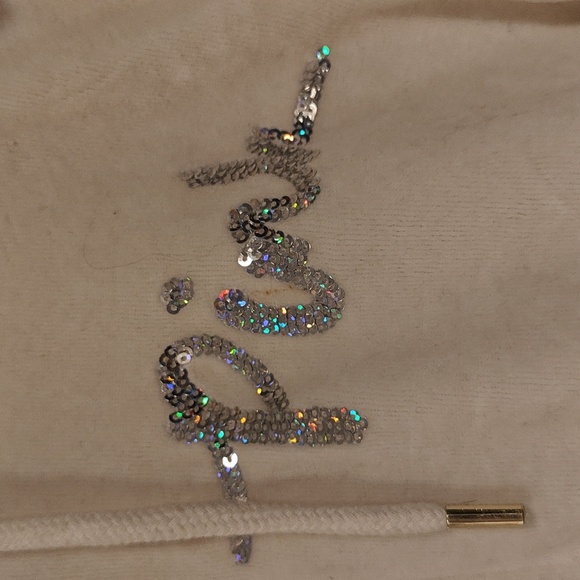 Victorias Secret PINK cream silver hoody jacket sz small - Picture 3 of 7